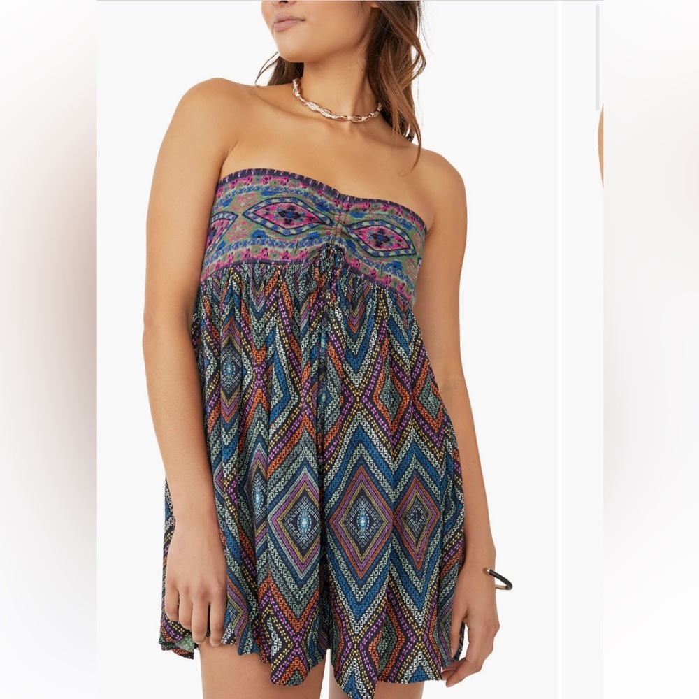 Free People Elowen Strapless Romper
